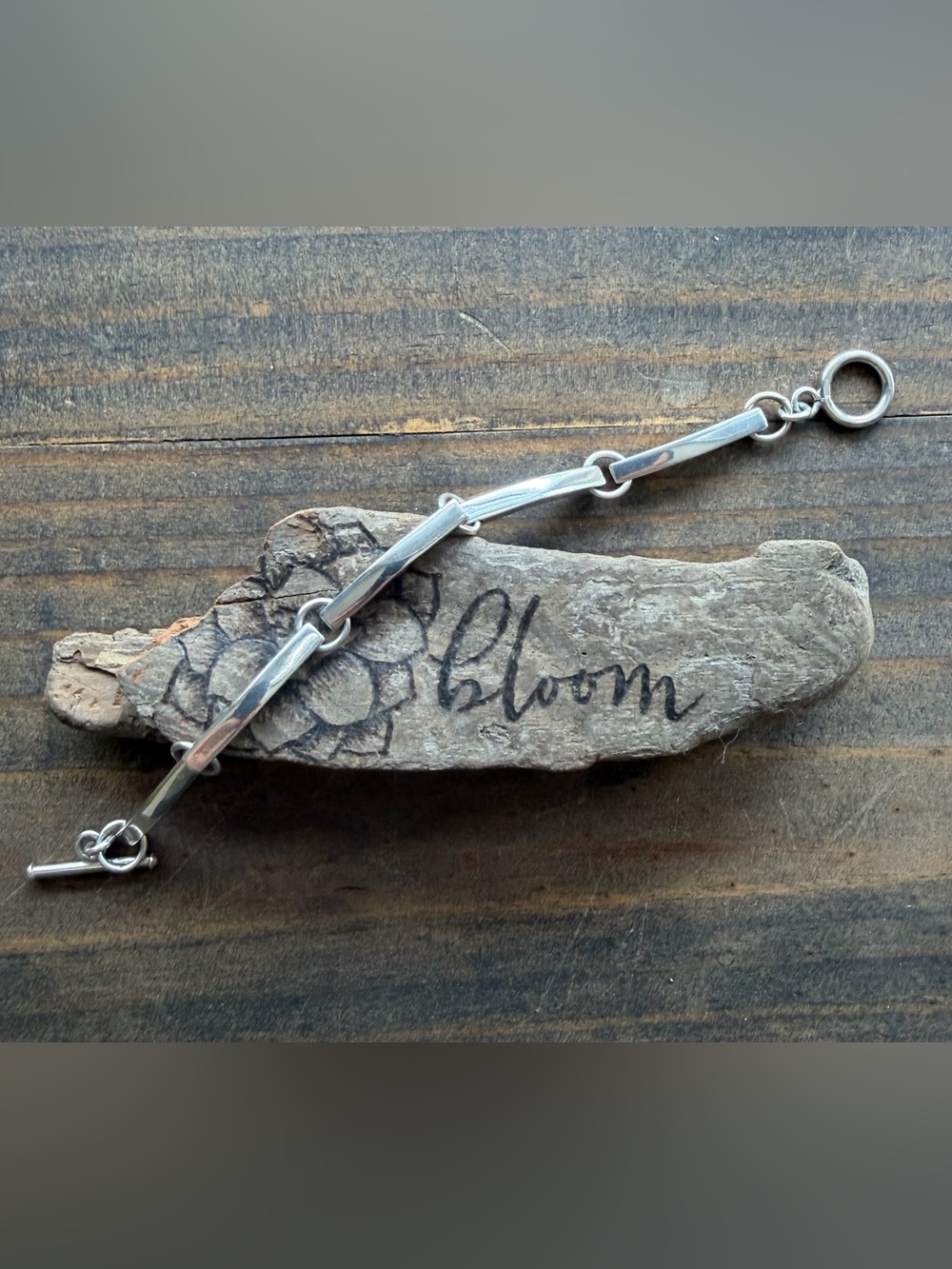 Sterling Silver Bar Link Bracelet